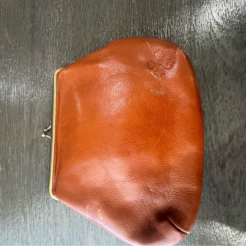 Patricia Nash Cognac Leather Clutch